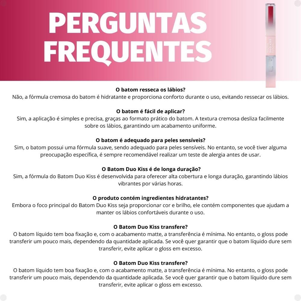 Batom Duo Ruby Rose Duo Kiss DK09 HB-L6203-9 DK09 6