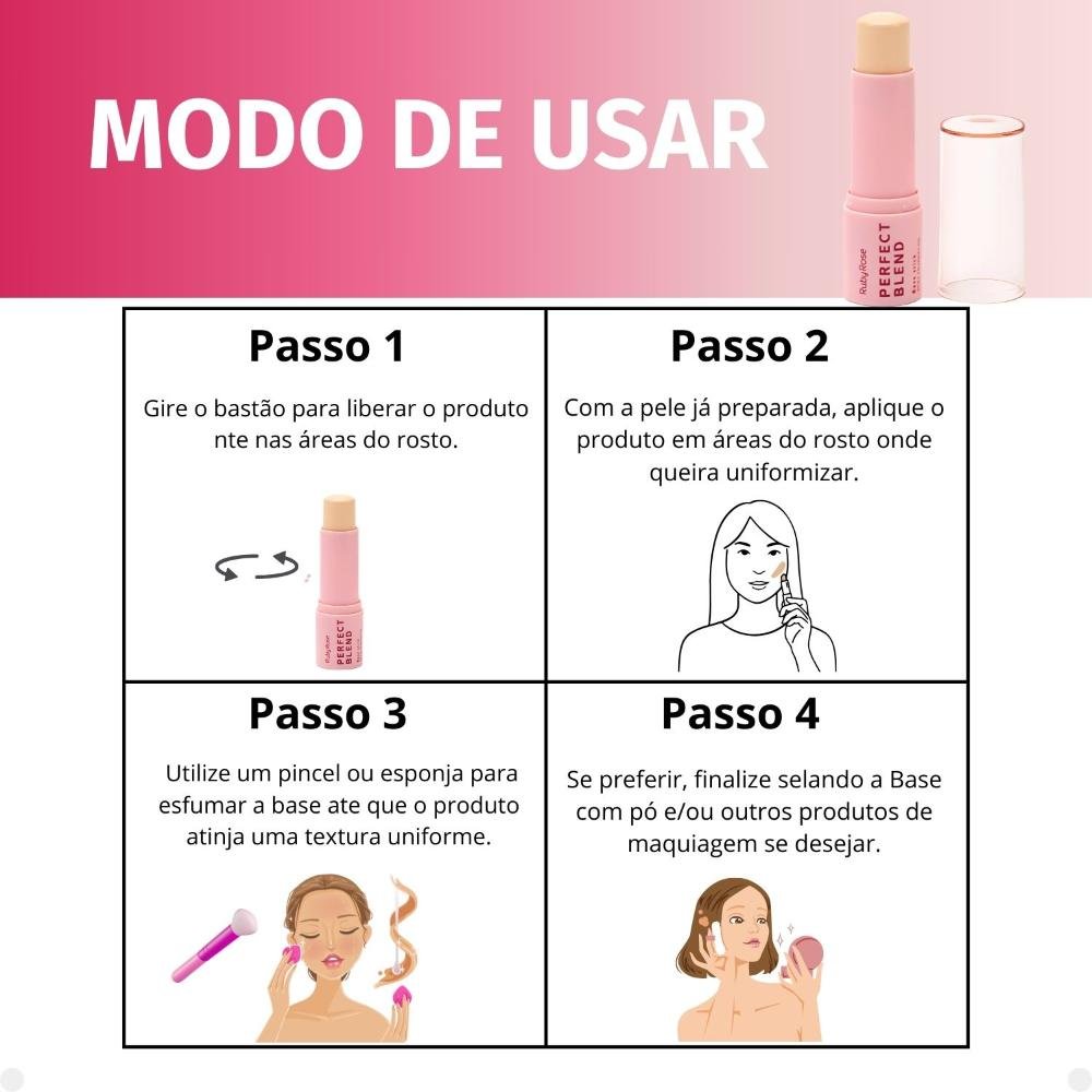 Base Stick Ruby Rose Perfect Blend FS10 HB-M300-1 FS10 5