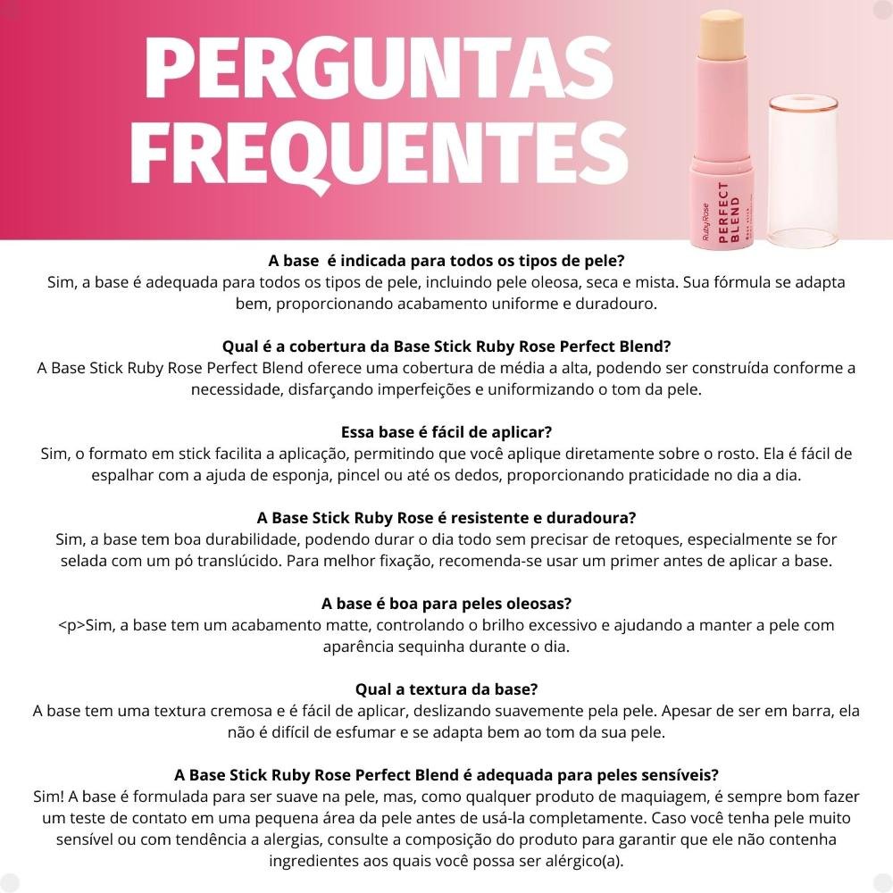 Base Stick Ruby Rose Perfect Blend FS10 HB-M300-1 FS10 6