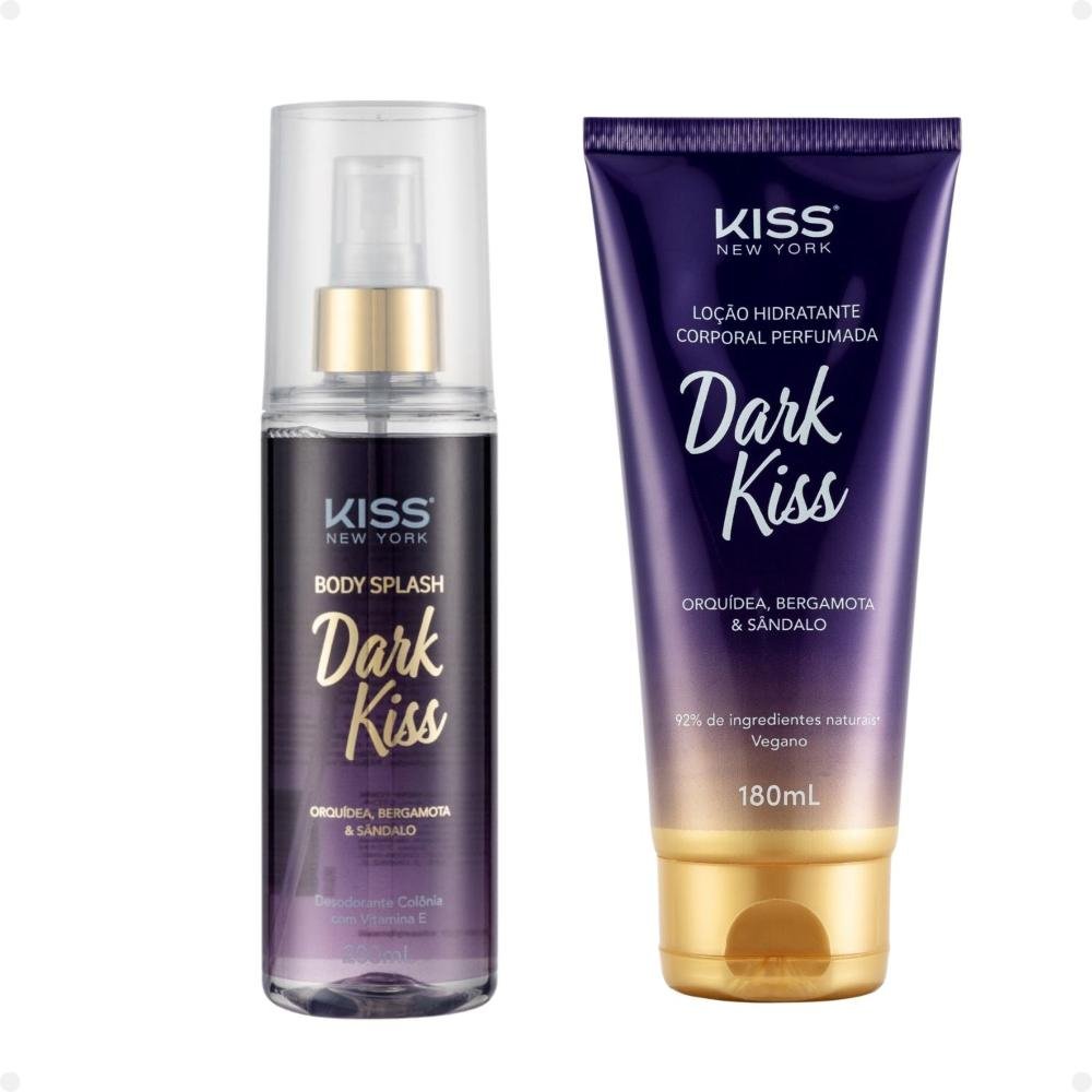 Kit Kiss New York Dark Kiss: Body Splash 200ml e Loção Hidratante 180ml ÚNICO 5