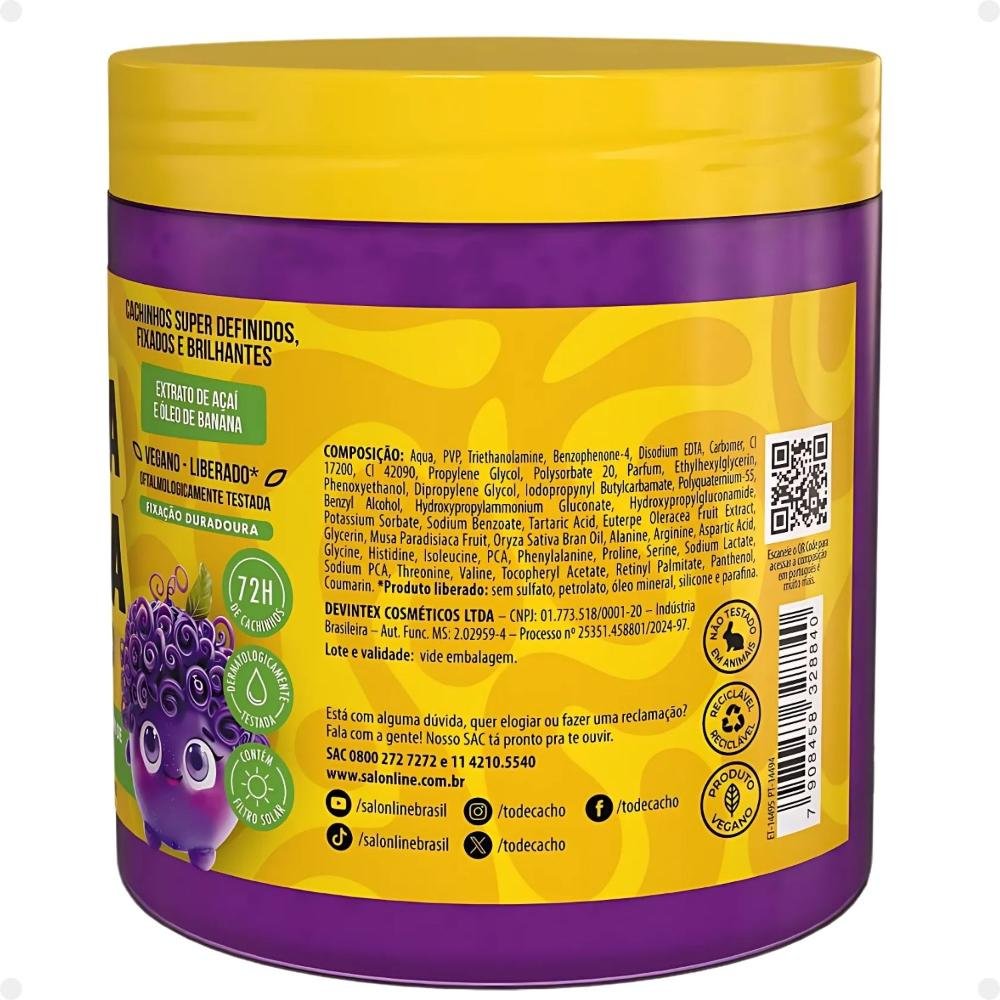 Gelatina Definidora Salon Line Kids #todecacho Açaí 550g 550g 4