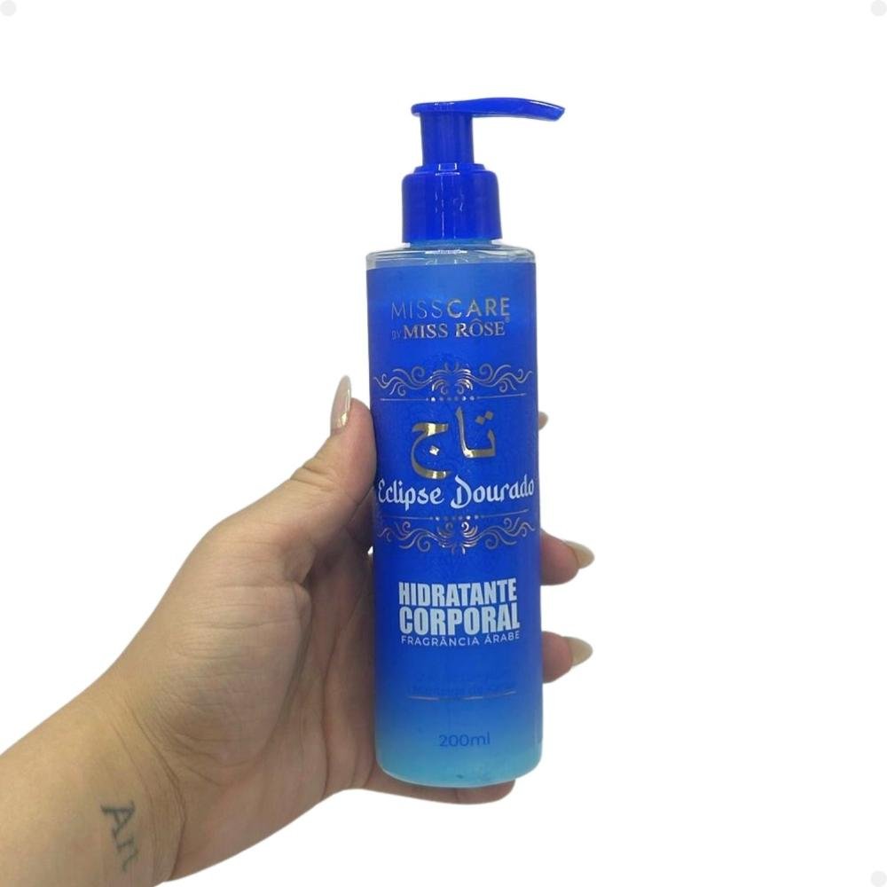Hidratante Corporal Miss Rôse Fragrância Árabe Eclipse Dourado 200ml 200ml 3