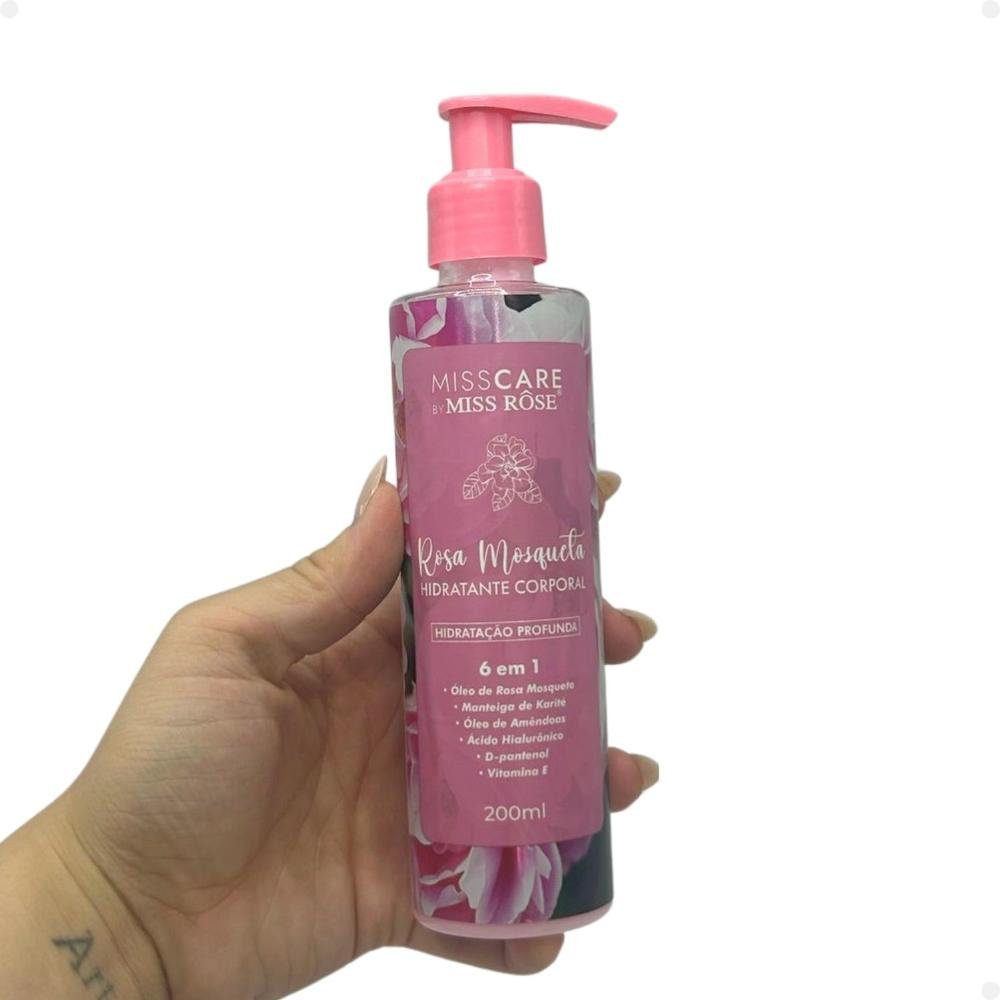 Hidratante Corporal Miss Rôse Rosa Mosqueta Hidratação Profunda 200ml 200ml 3
