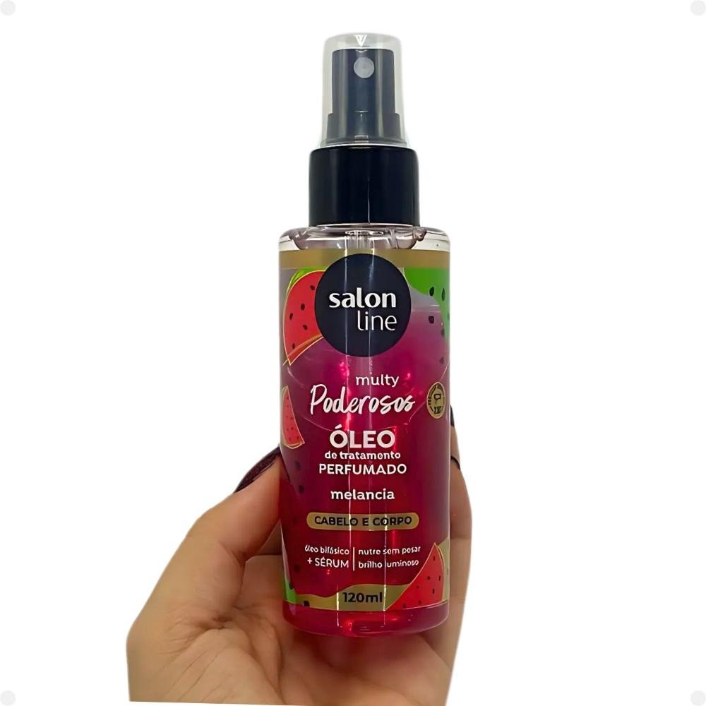 Óleo Bifásico Perfumado Salon Line Multy Poderosos Melancia Cabelo e Corpo 120ml 120ml 5