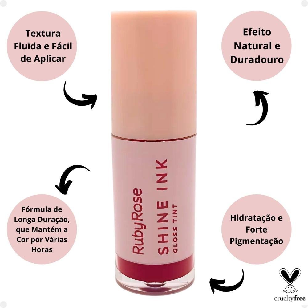 Gloss Tint Ruby Rose Shine Ink SI20 Hb-L6600-2 SI20 2