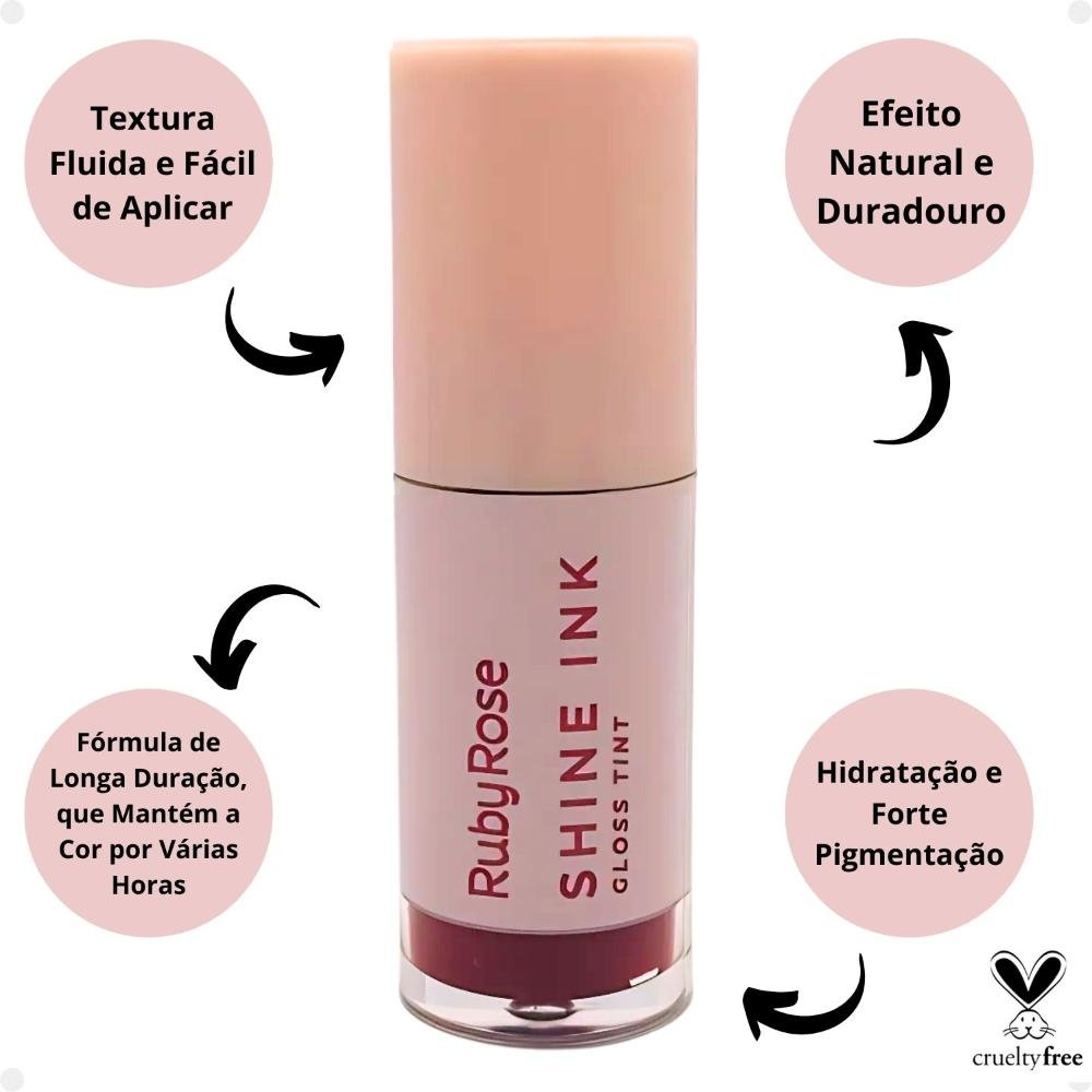 Gloss Tint Ruby Rose Shine Ink SI40 Hb-L6600-4 SI40 2