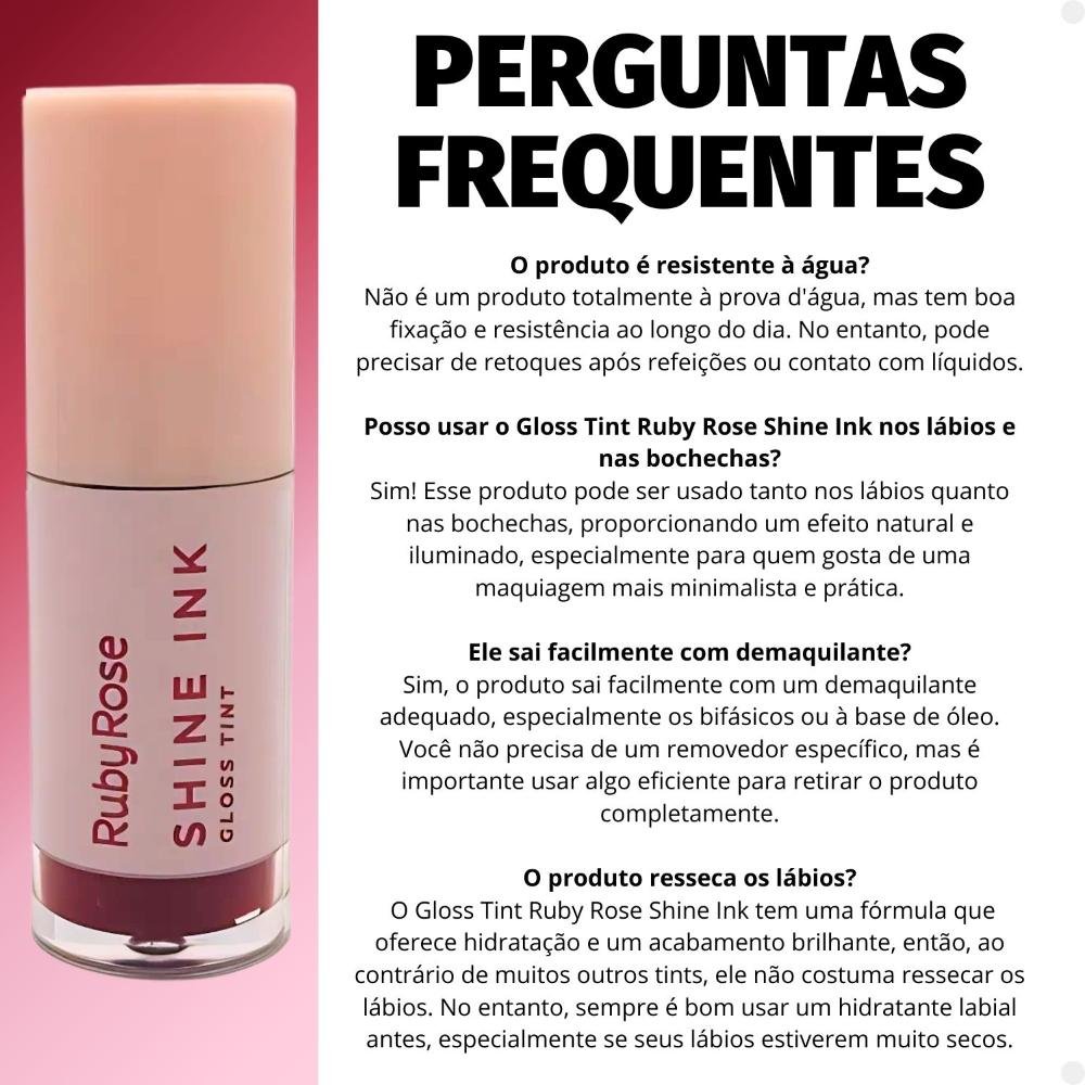 Gloss Tint Ruby Rose Shine Ink SI40 Hb-L6600-4 SI40 6