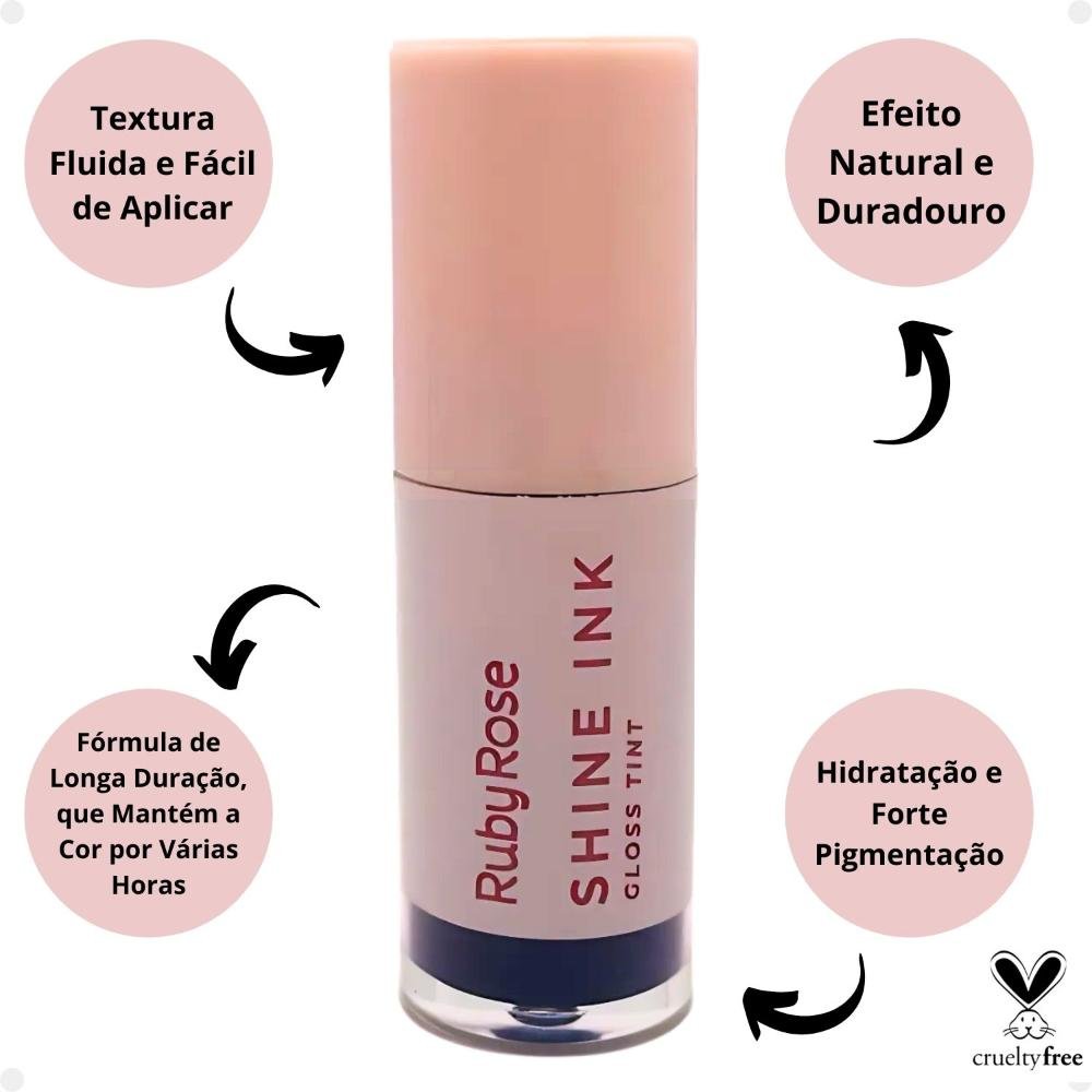 Gloss Tint Ruby Rose Shine Ink SI60 Hb-L6600-6 SI60 2