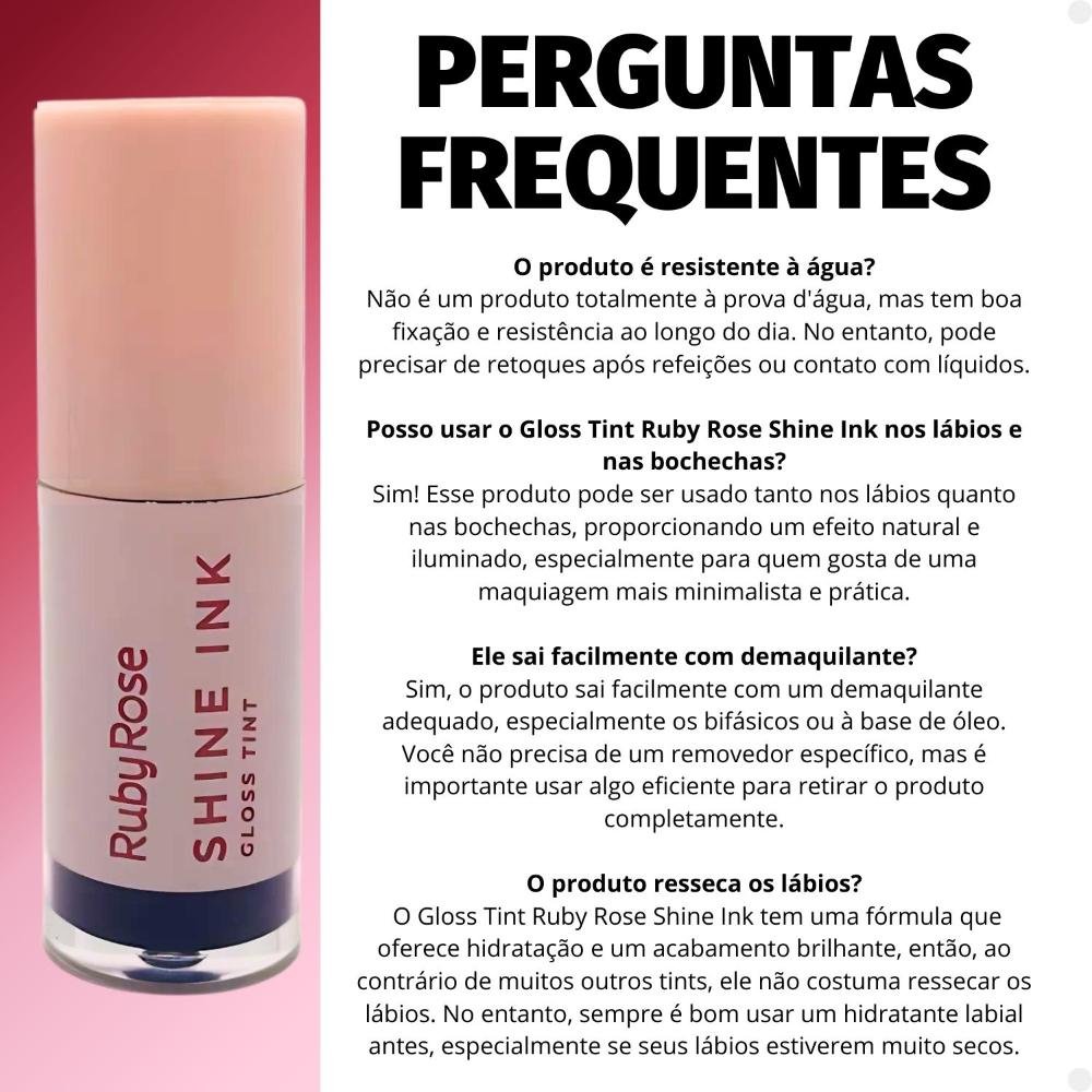 Gloss Tint Ruby Rose Shine Ink SI60 Hb-L6600-6 SI60 7