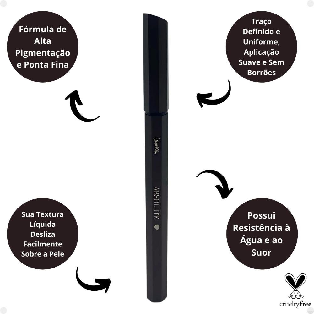 Caneta Delineadora Luisance Absolute Marrom L17006 Marrom 2