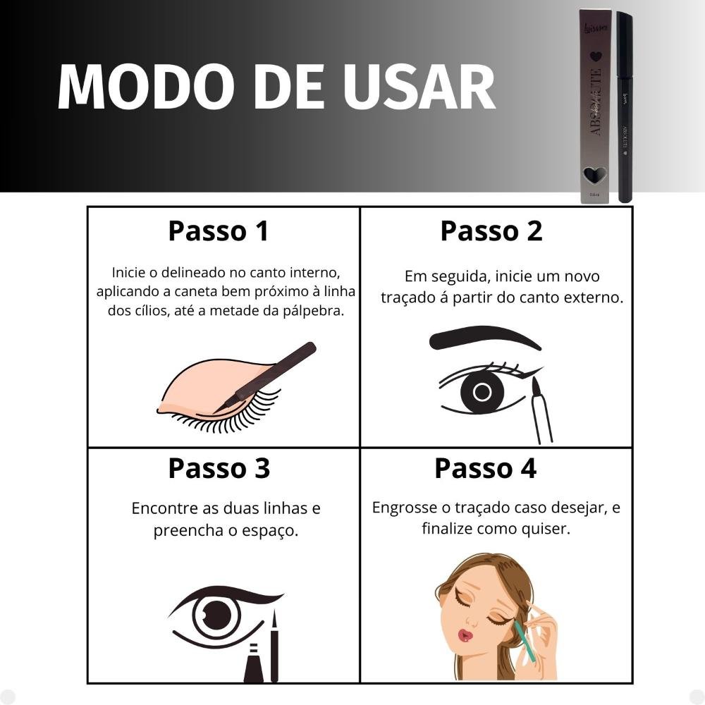 Caneta Delineadora Luisance Absolute Marrom L17006 Marrom 6