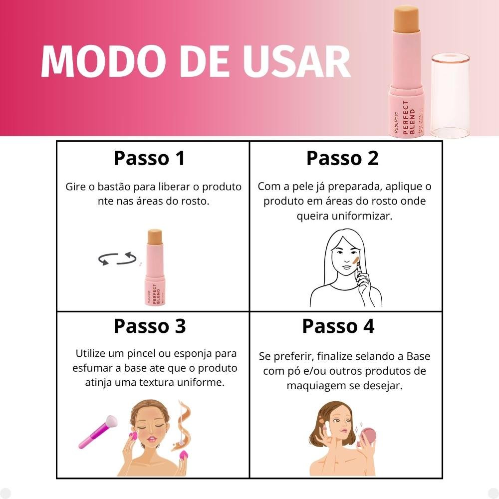 Base Stick Ruby Rose Perfect Blend FS60 HB-M300-6 FS60 5