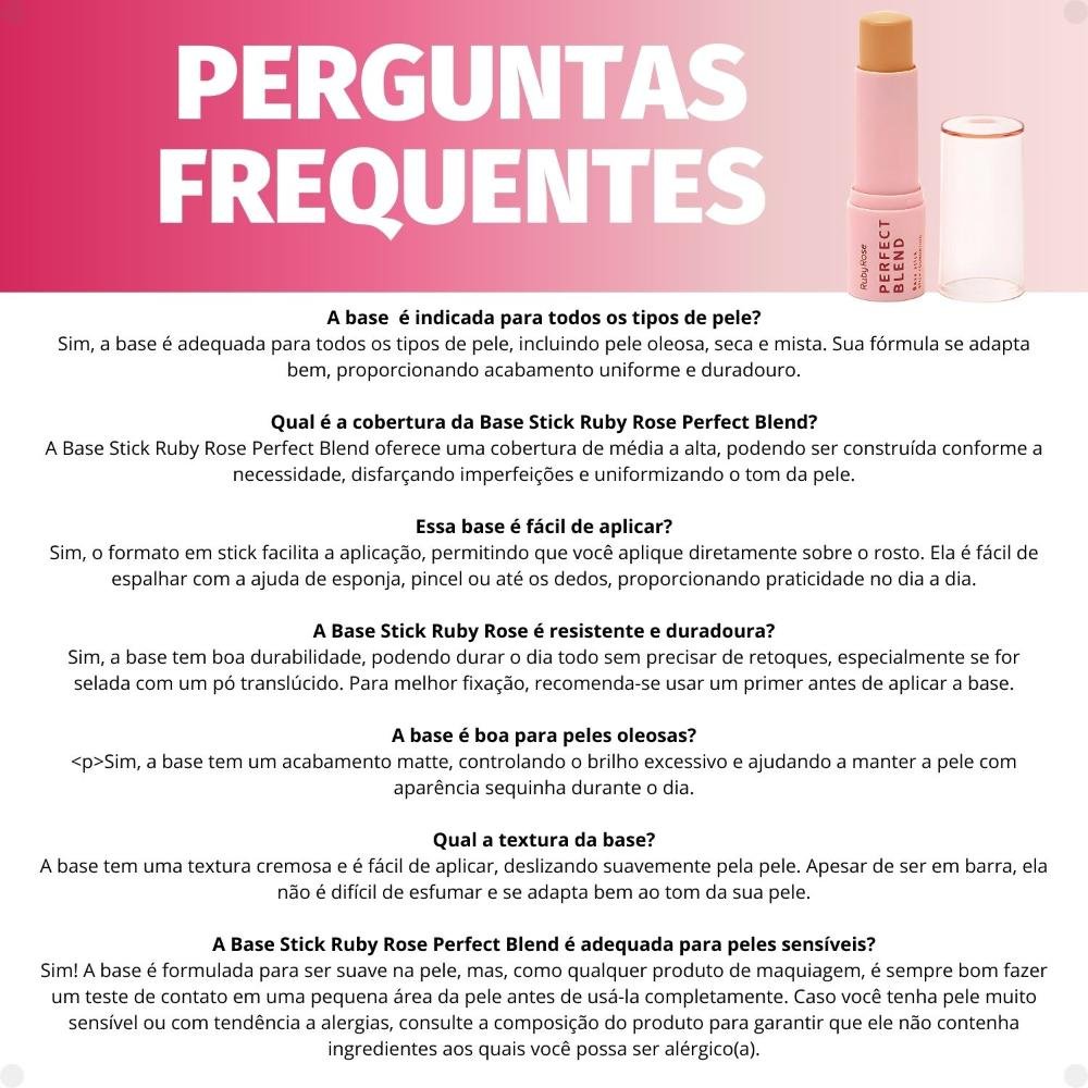 Base Stick Ruby Rose Perfect Blend FS60 HB-M300-6 FS60 6