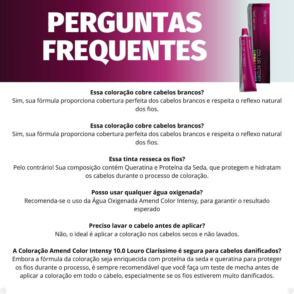 Coloração Amend Color Intensy 10.0 Louro Clarissimo 50g 10.0 Louro Clarissimo 6