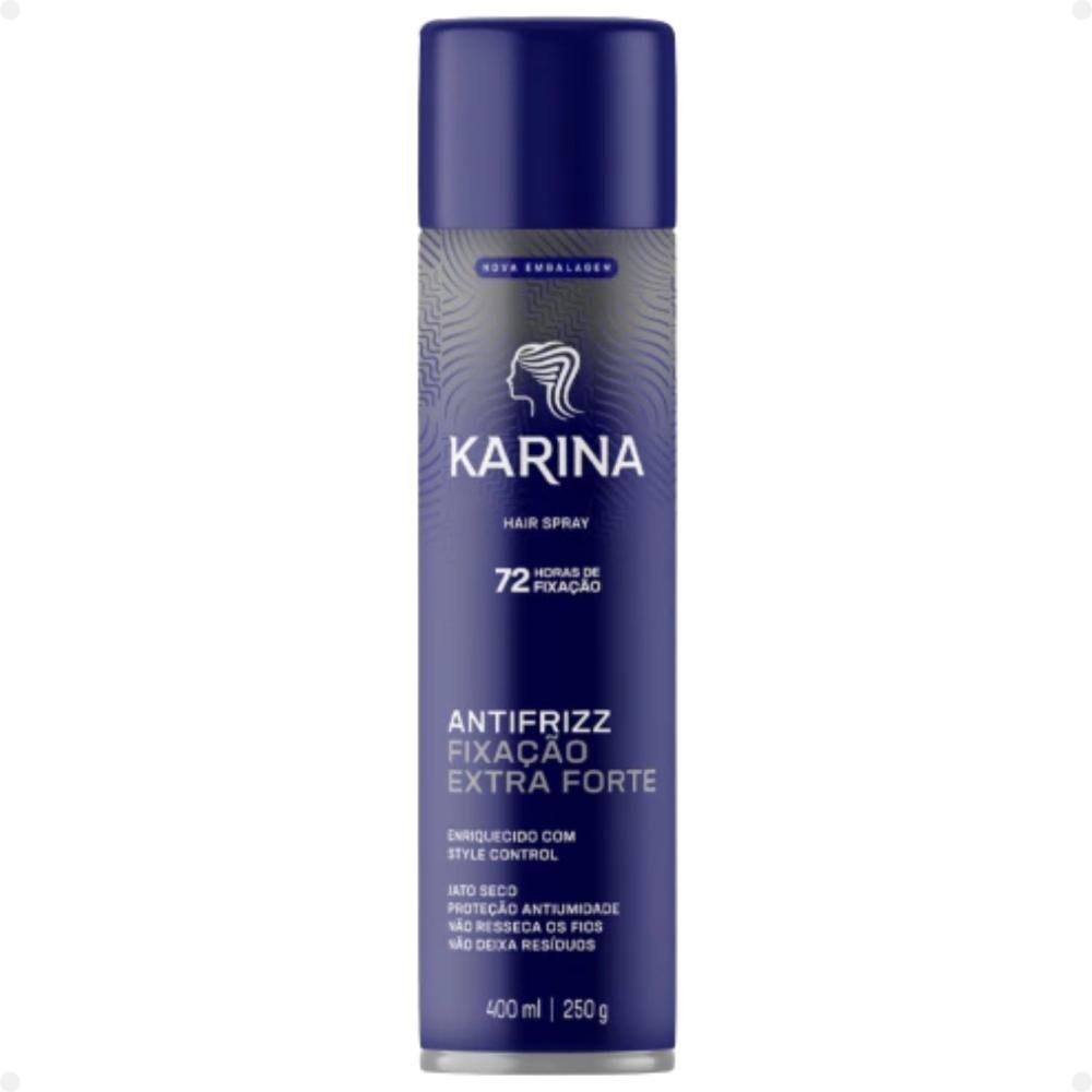 Hair Spray Karina Antifrizz Fixação Extra Forte 400ml 400ml 1