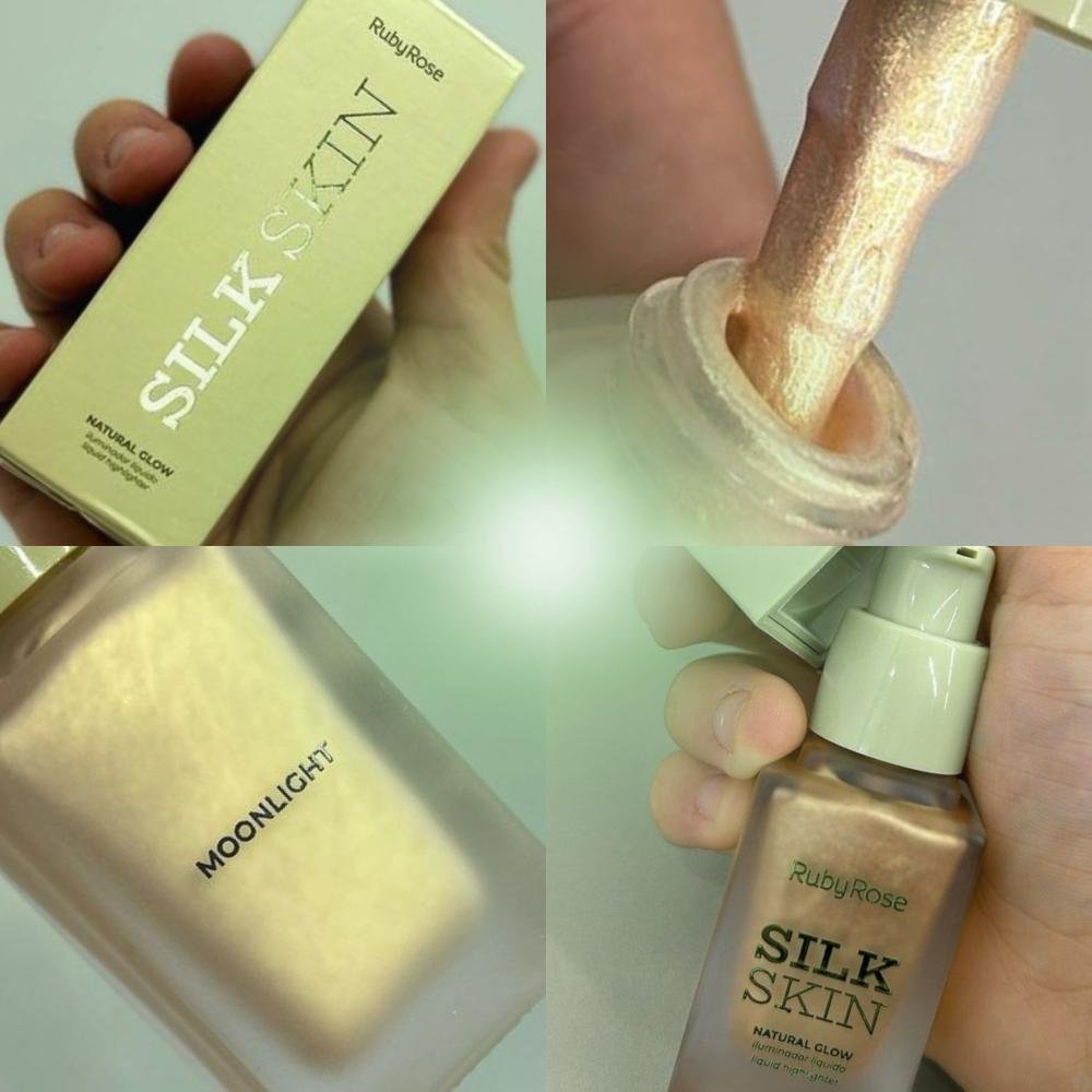 Iluminador Líquido Ruby Rose Silk Skin Natural Glow Moonlight HB-F1601-3 Moonlight 3