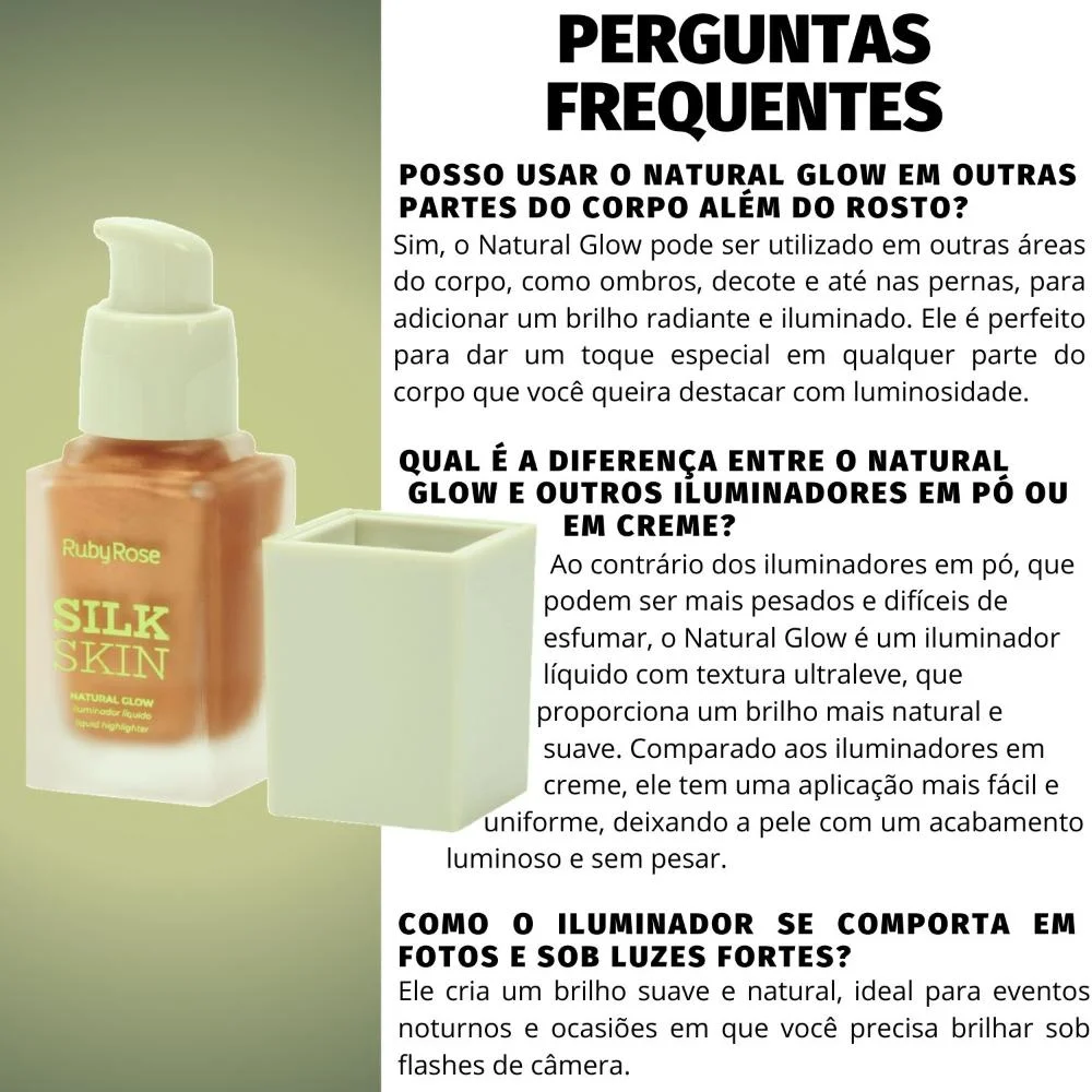 Iluminador Líquido Ruby Rose Silk Skin Natural Glow Golden Halo HB-F1601-4 Golden Halo 5