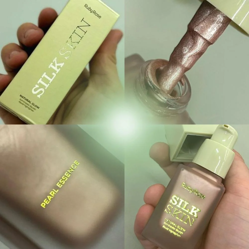 Iluminador Líquido Ruby Rose Silk Skin Natural Glow Pearl Essence HB-F1601-2 Pearl Essence 3