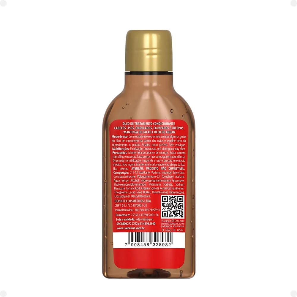 Óleo Salon Line Multy Chocolate Cacau e Argan 50ml 50ml 3