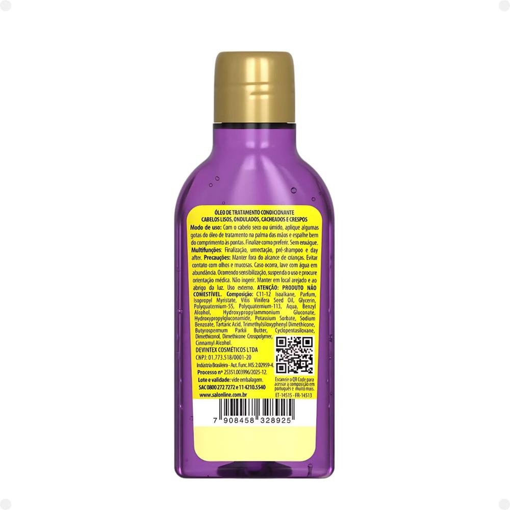 Óleo de Tratamento Multy Salon Line Cachos dos Sonhos Irresistível 50ml 50ml 3