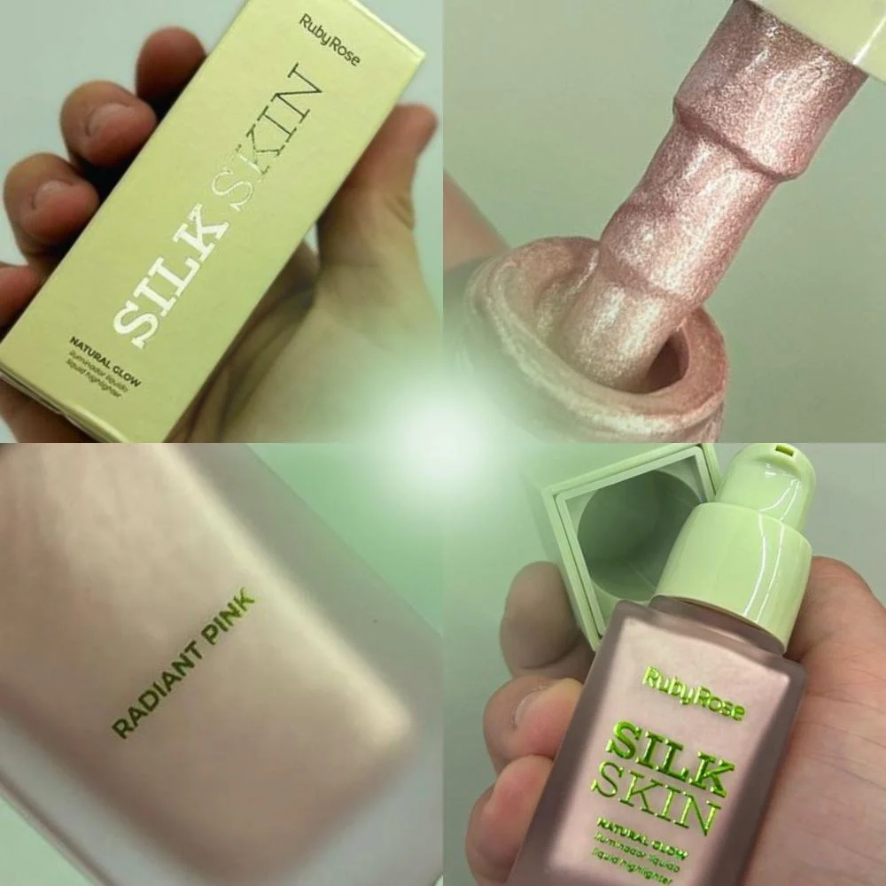 Iluminador Líquido Ruby Rose Silk Skin Natural Glow Radiant Pink HB-F1601-1 Radiant Pink 3