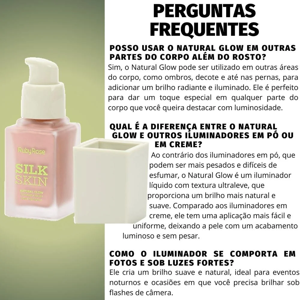 Iluminador Líquido Ruby Rose Silk Skin Natural Glow Radiant Pink HB-F1601-1 Radiant Pink 5