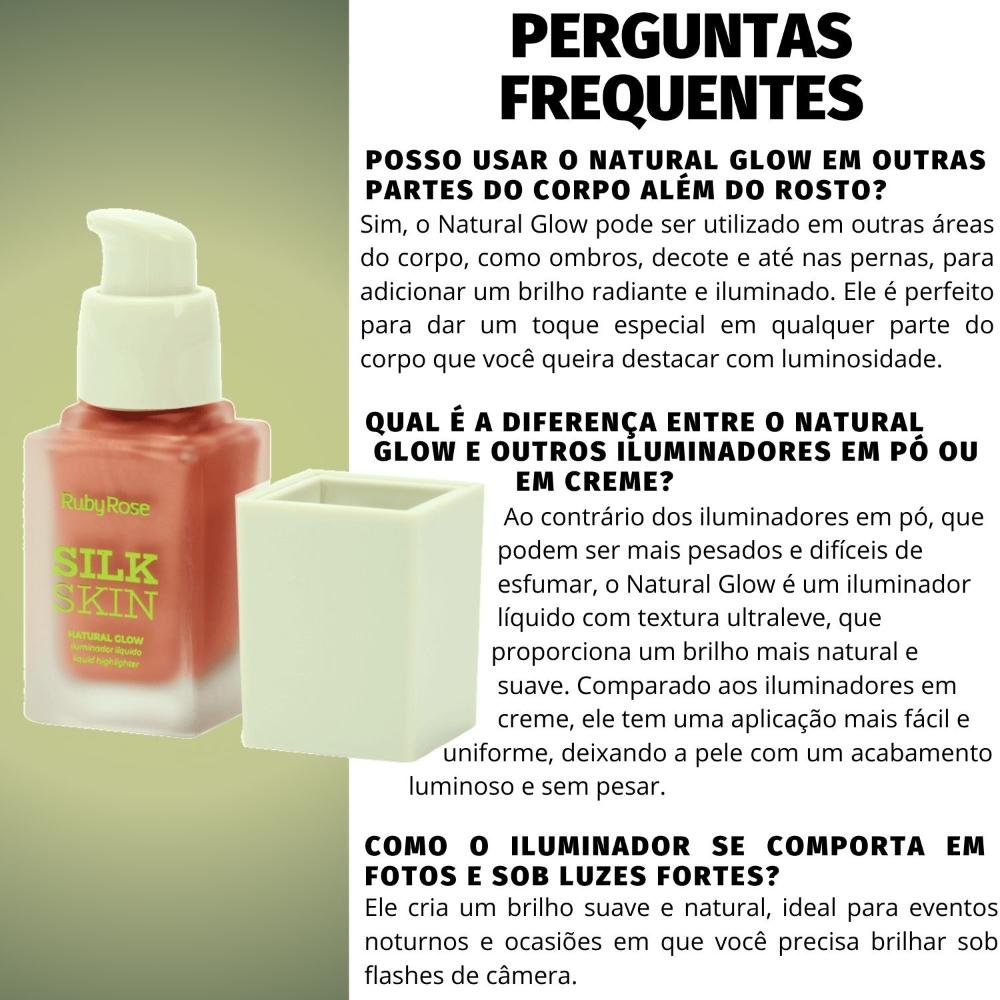 Iluminador Líquido Ruby Rose Silk Skin Natural Glow Shine On HB-F1601-5 Shine On 5