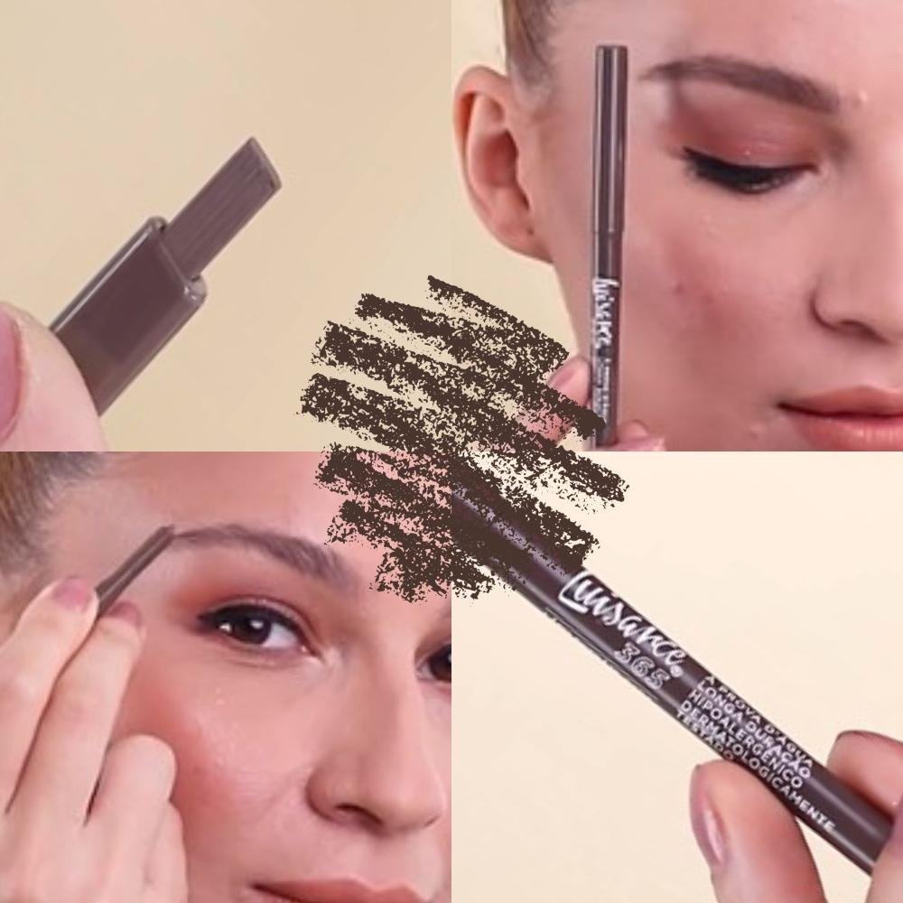 Lápis Retrátil Para Sobrancelha Luisance 365 Castanho Escuro Hipoalergênico L5219 Castanho Escuro 3