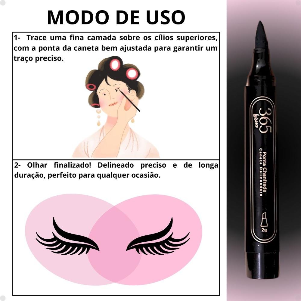 Caneta Delineadora Luisance 365 Ponta Chanfrada Preto L17002 Chanfrada Preto 4