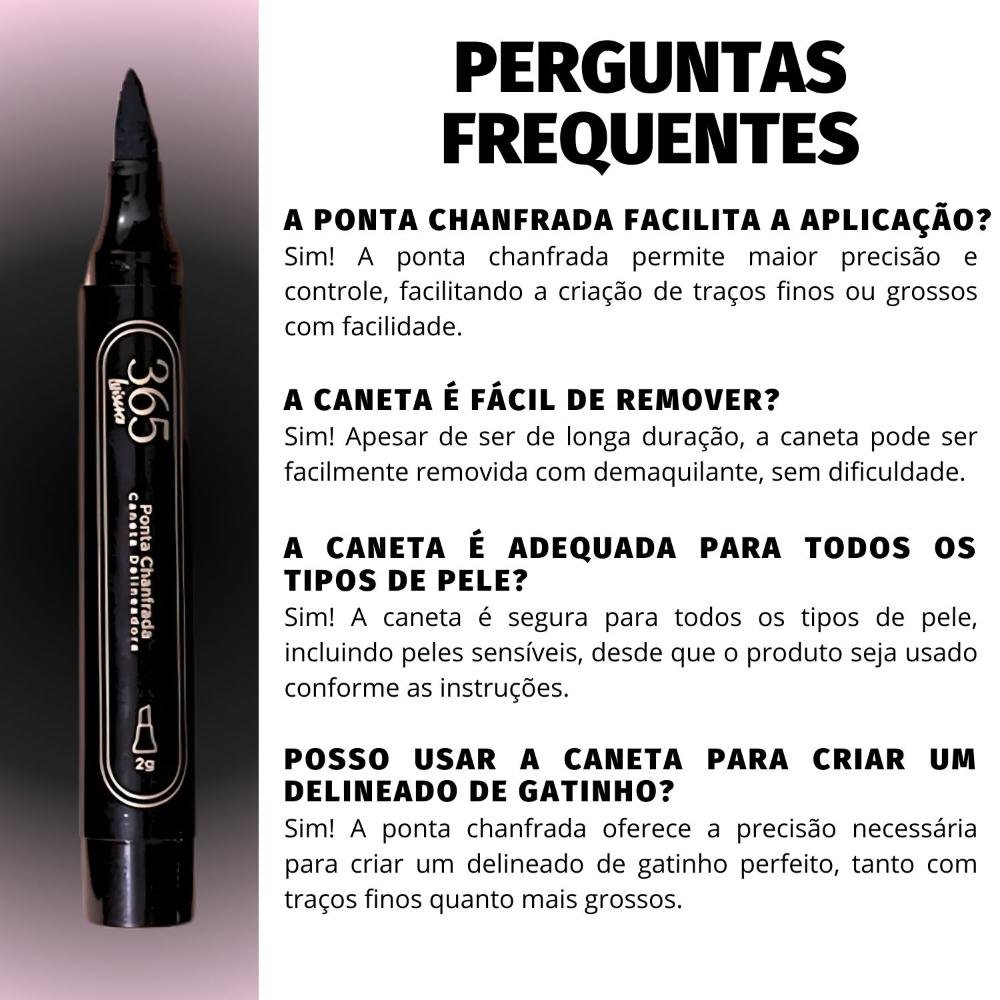 Caneta Delineadora Luisance 365 Ponta Chanfrada Preto L17002 Chanfrada Preto 5
