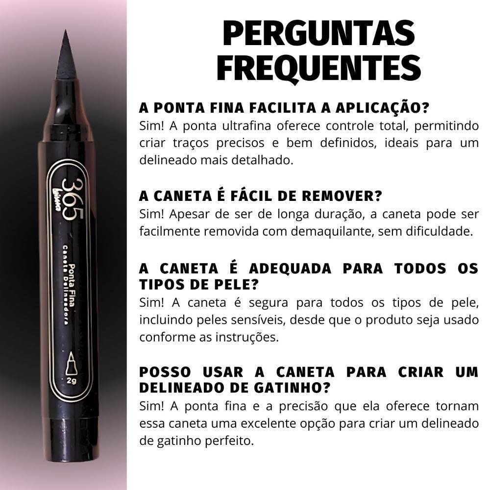 Caneta Delineadora Luisance 365 Ponta Fina Preto L17003 Fina Preto 5