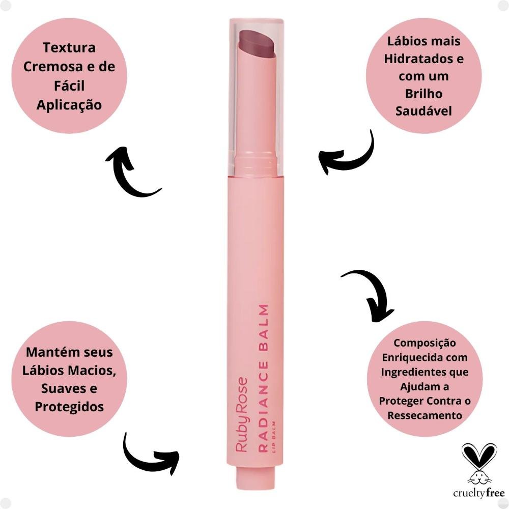 Lip Balm Ruby Rose Radiance Balm RB40 HB-L6501-4 RB40 2