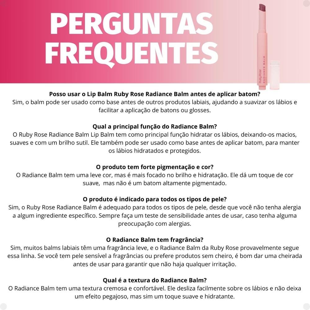 Lip Balm Ruby Rose Radiance Balm RB40 HB-L6501-4 RB40 5