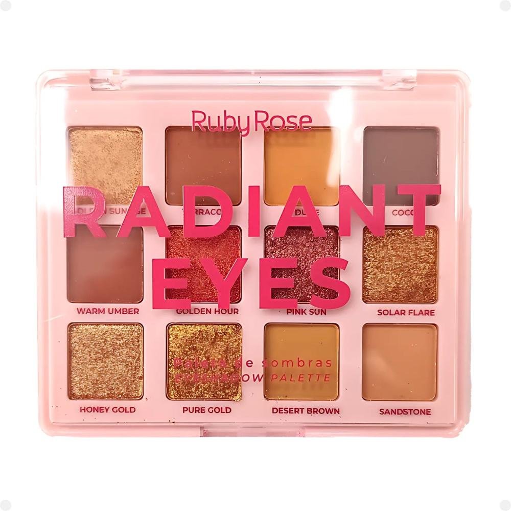 Paleta de Sombras Ruby Rose Radiant Eyes HB-E2201 Multicores 3