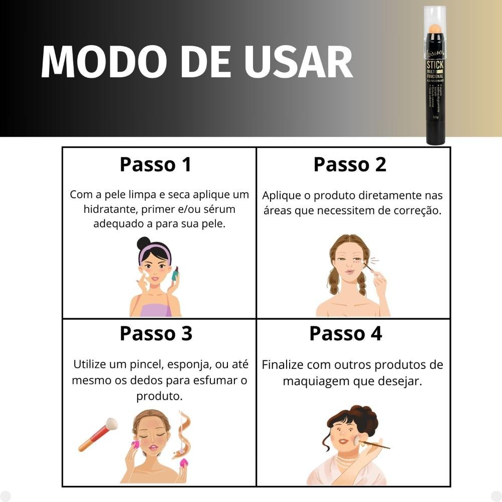 Stick Multifuncional Luisance Cor 02-Creme  02-Creme 5