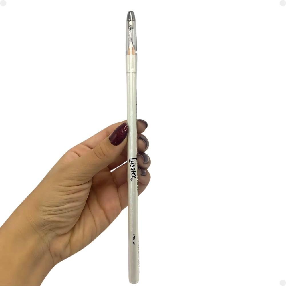 Kit Luisance: 6 Lápis Para Olhos Branco com Apontador Ref. L887-w Branco 4