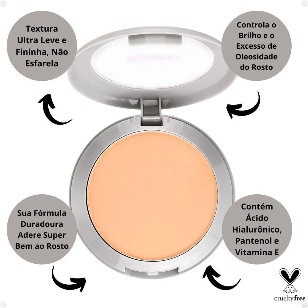 Pó Compacto Ruby Kisses Super Fixo Cor 130 Sfp130b Cor 130 2