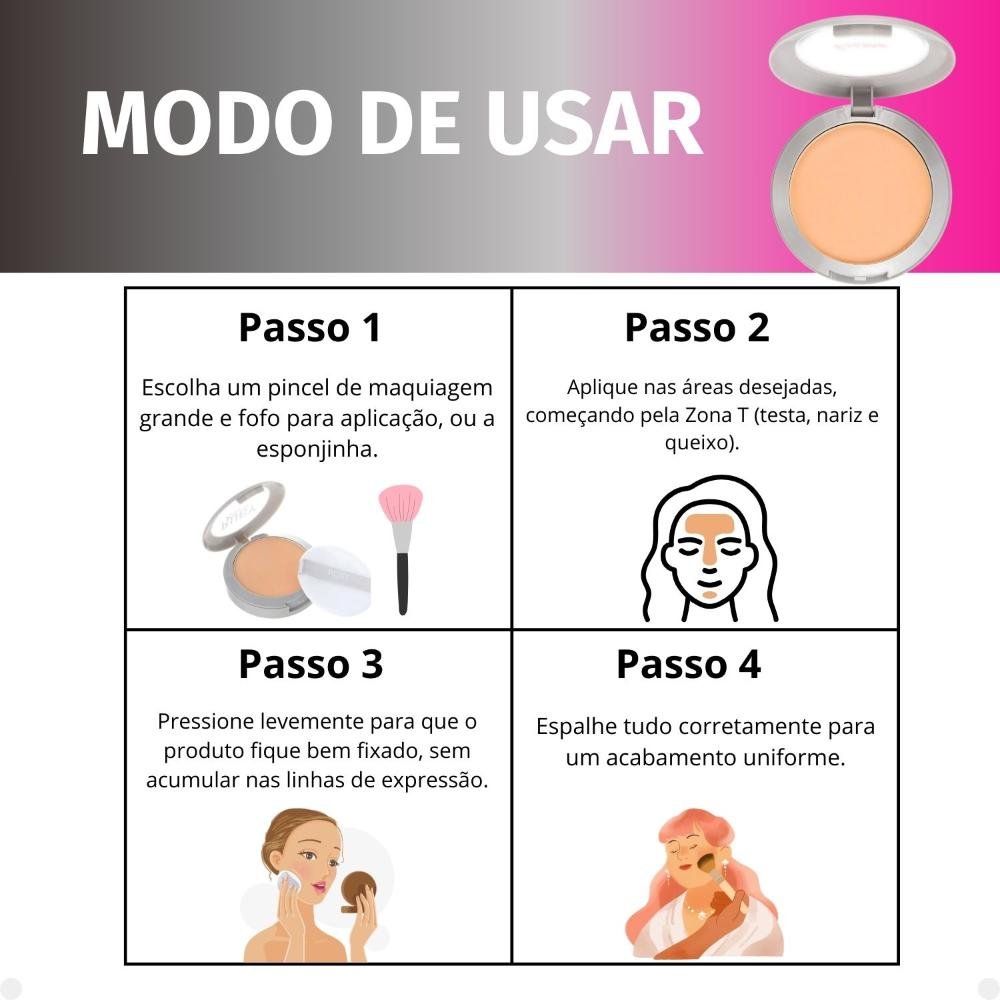 Pó Compacto Ruby Kisses Super Fixo Cor 130 Sfp130b Cor 130 6