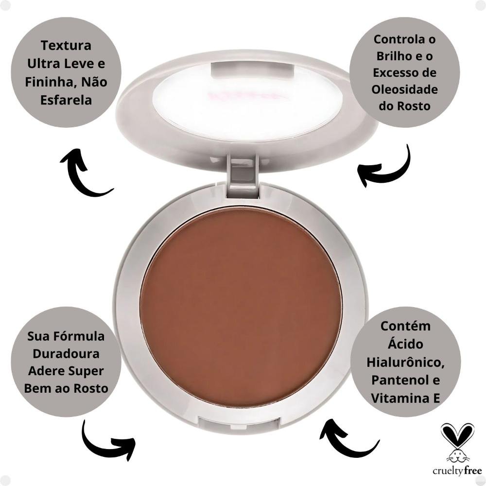 Pó Compacto Ruby Kisses Super Fixo Cor 350 Sfp350b Cor 350 3