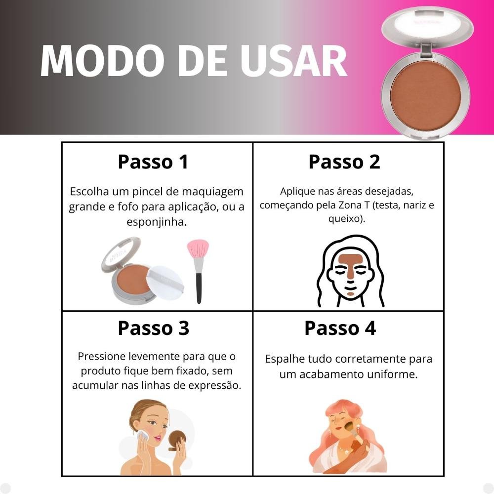 Pó Compacto Ruby Kisses Super Fixo Cor 335 Sfp335b Cor 335 6