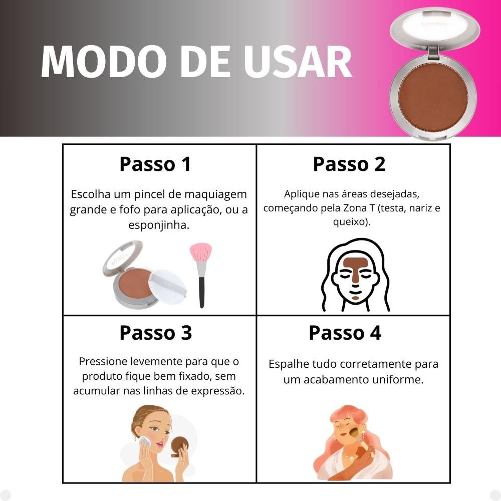 Pó Compacto Ruby Kisses Super Fixo Cor 347 Sfp347b Cor 347 2