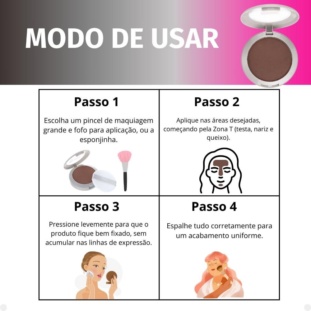 Pó Compacto Ruby Kisses Super Fixo Cor 435 Sfp435b Cor 435 6