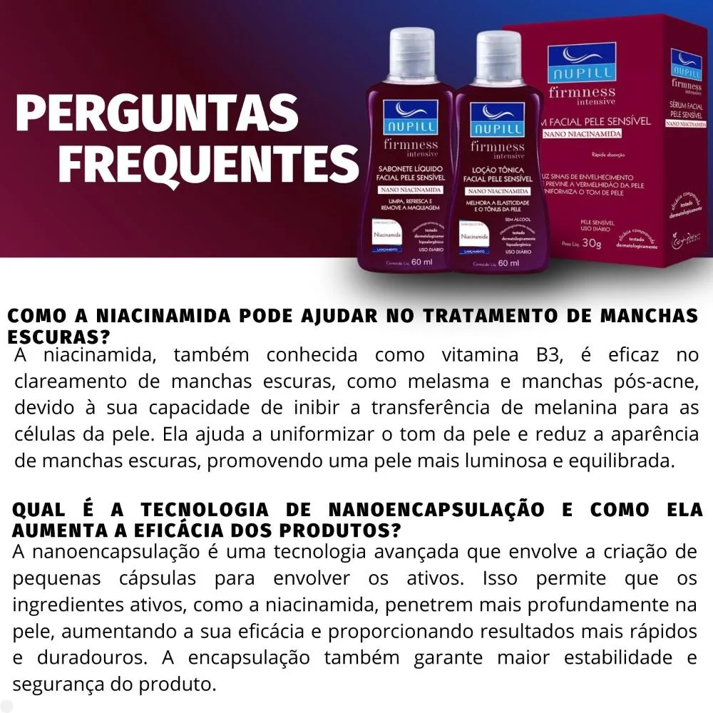 Kit Travel Nupill Firmness Intensive Nano Niacinamida: Sabonete, Sérum e Loção Tônica ÚNICO 5