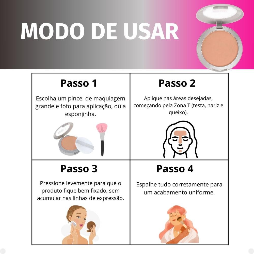 Pó Compacto Ruby Kisses Super Fixo Cor 230 Sfp230b Cor 230 2