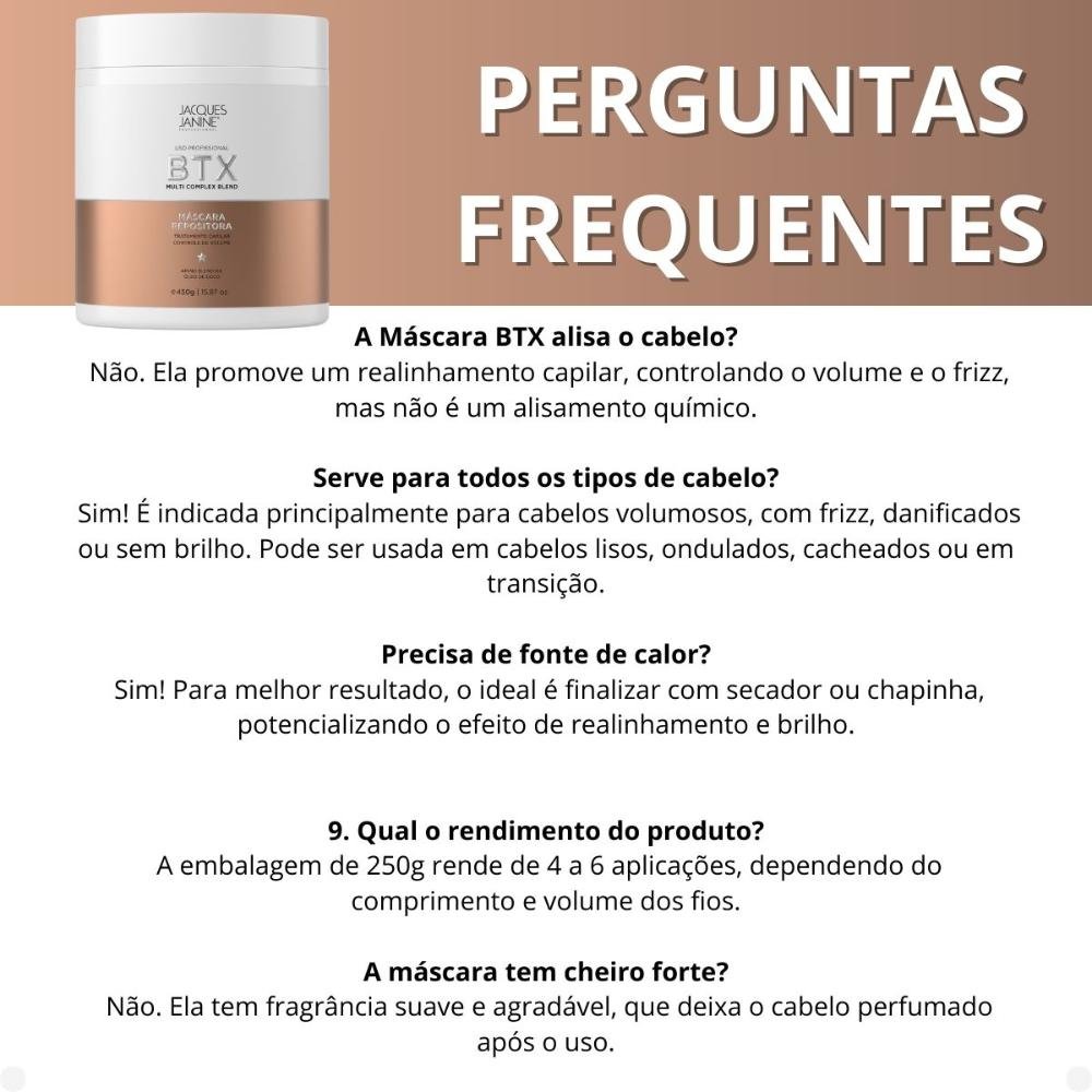 Máscara Repositora Jacques Janine Btx Multi Complex Blend 450g 450g 6