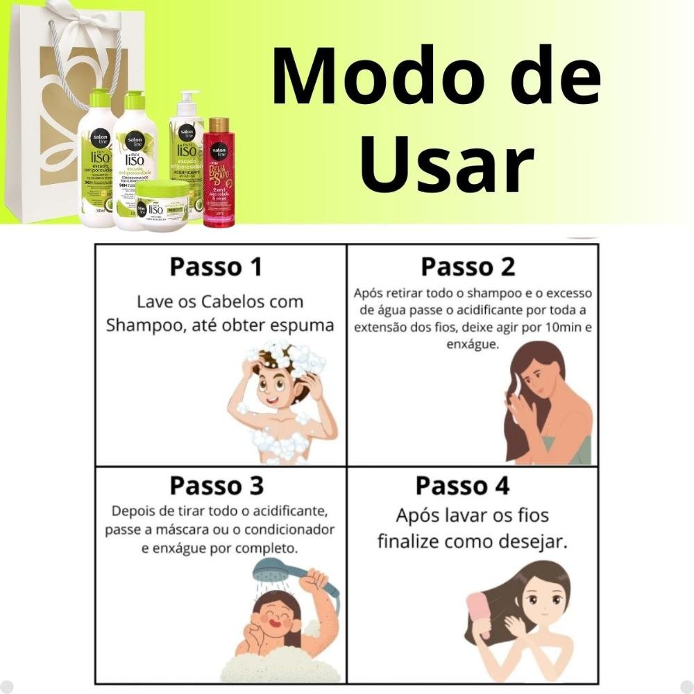 Kit Presente Salon Line Escudo Porosidade: Shampo, Condicionador