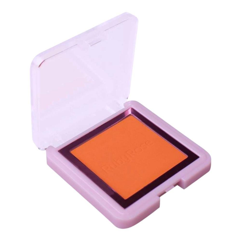 Blush Compacto Ruby Rose Textura Acetinada Bl10 7,3g Cor Bl10 5