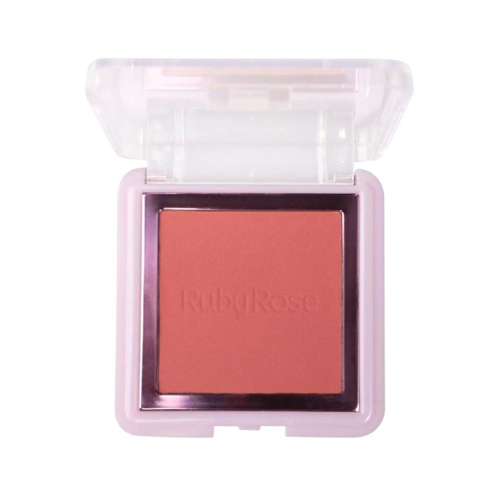 Blush Compacto Ruby Rose Textura Acetinada Bl40 7,3g 7,3g 3
