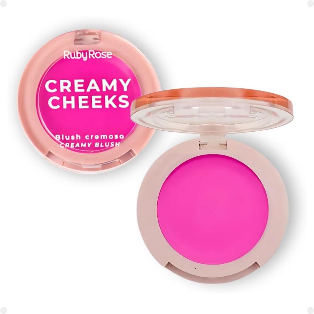 Blush Cremoso Ruby Rose Creamy Cheeks Pink Tint HB-M02-2 5,5g Pink Tint 1