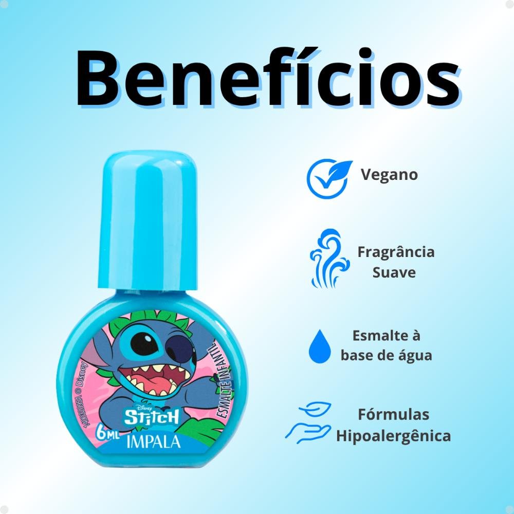 Esmalte Infantil Impala Disney Stitch Aloha 6ml Aloha 2